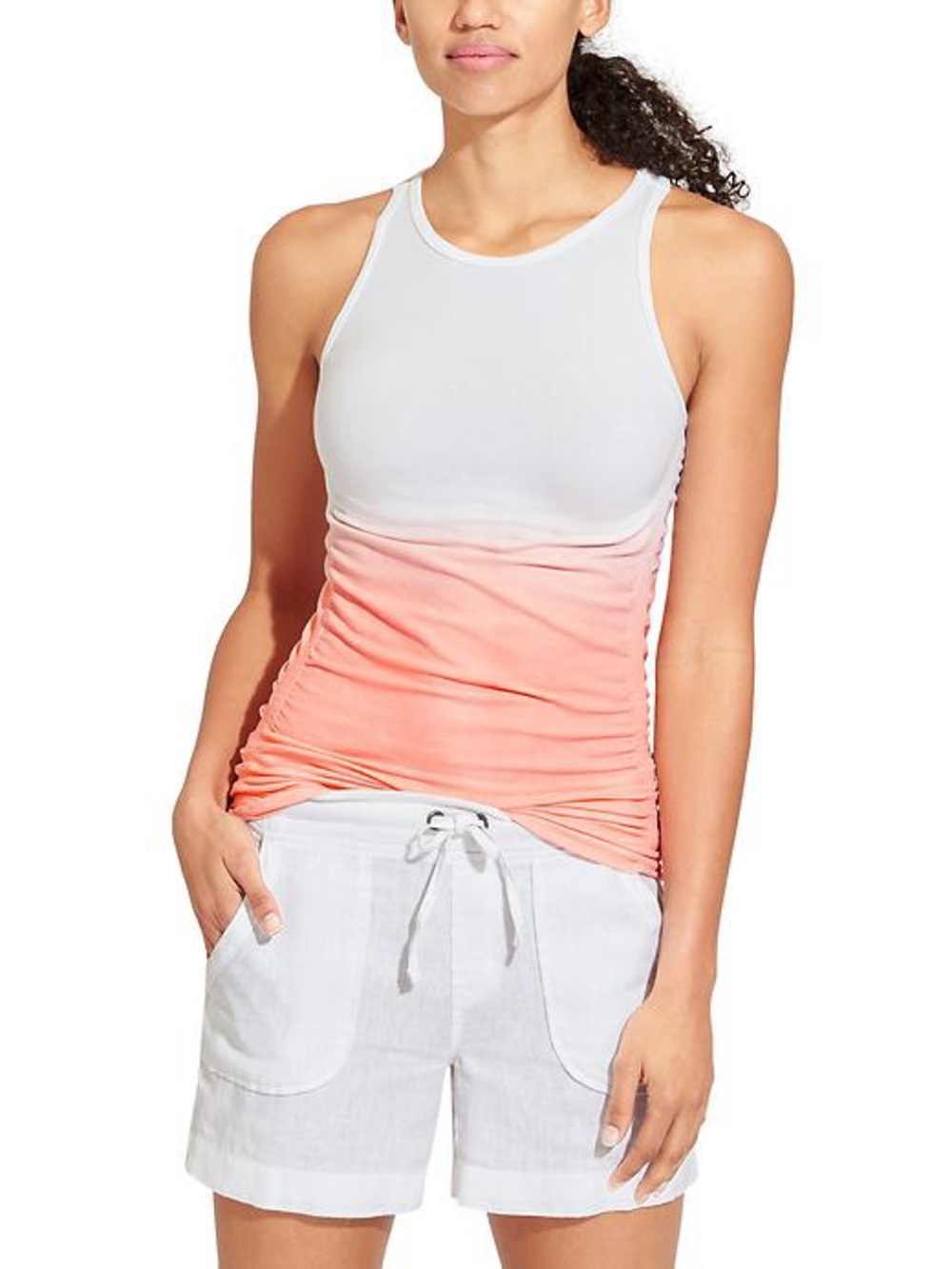 Athleta Cream to Light Purple Ombre Tank Size L (stock pic is different color)